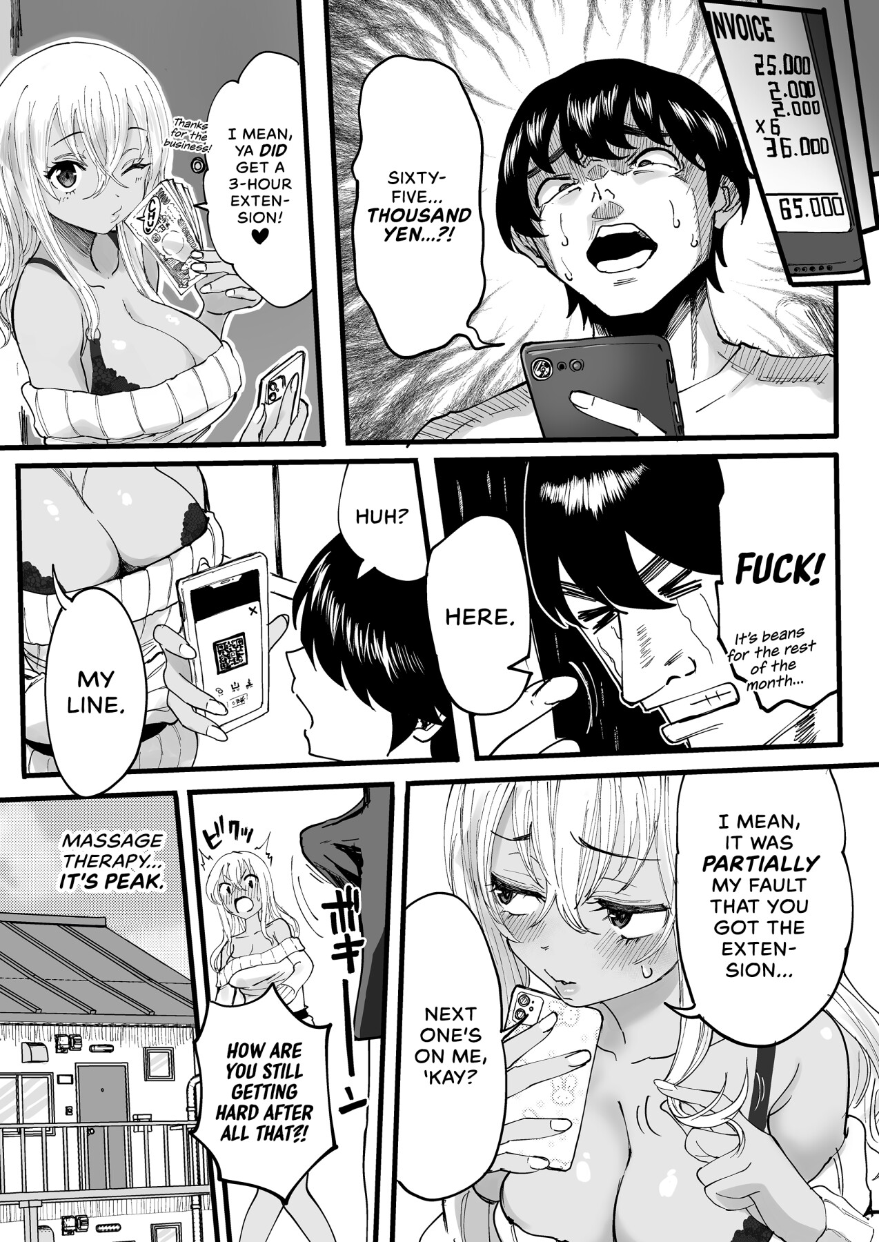 Hentai Manga Comic-Happy Endings with a Tanned Gyaru Massage Therapist-Read-41